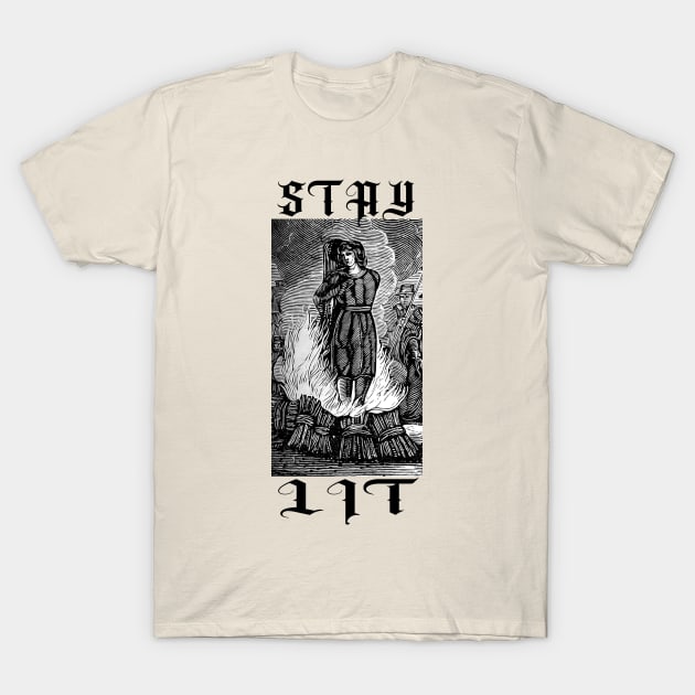 Burning witch shirt top
